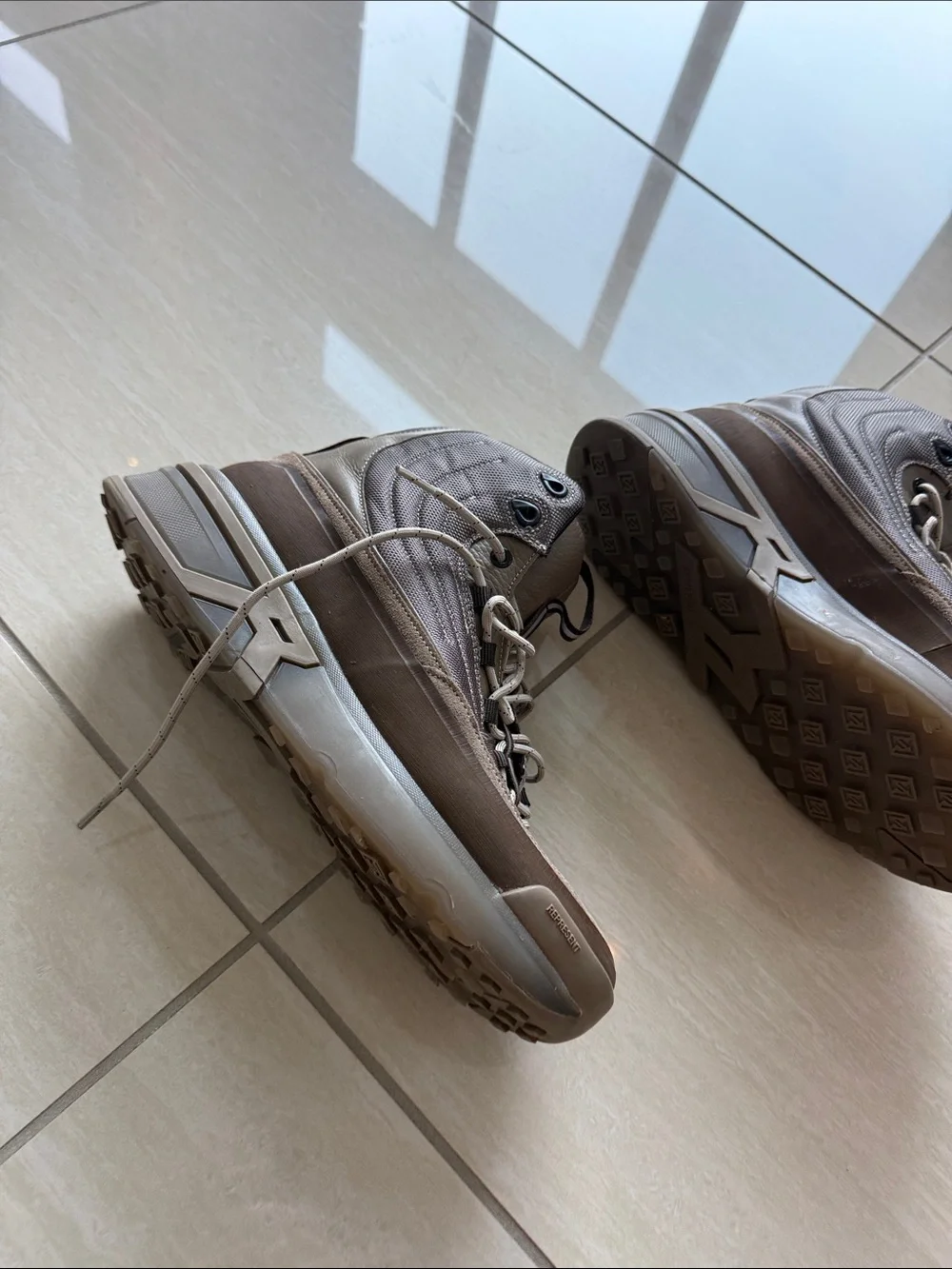Represent Men's Brown High-Top Sneakers
